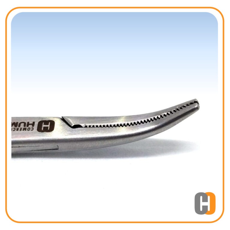 Pinza kelly curva 10 cm.