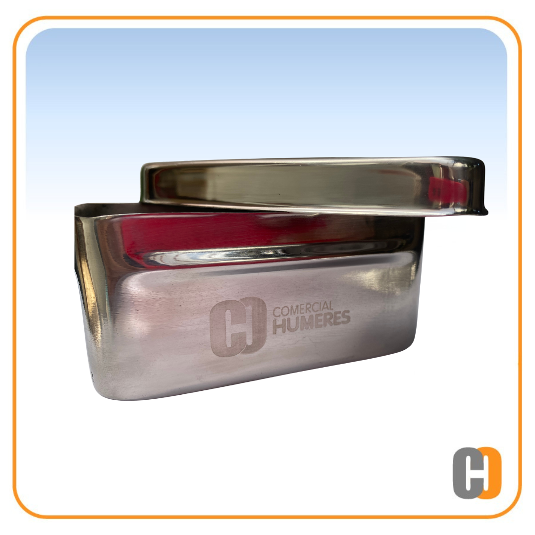 Caja porta fresas de Acero inoxidable - 72 piezas