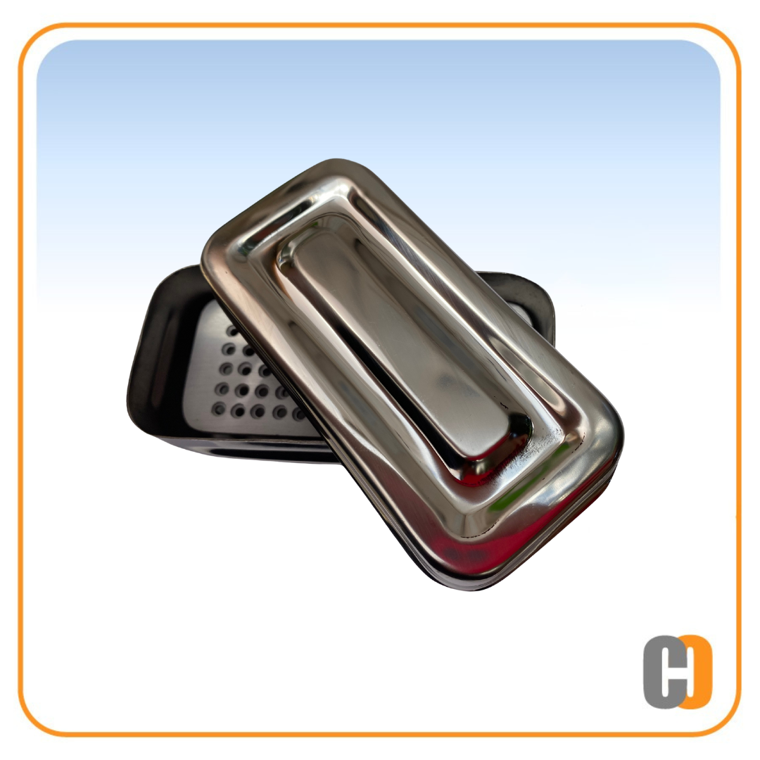 Caja porta fresas de Acero inoxidable - 72 piezas