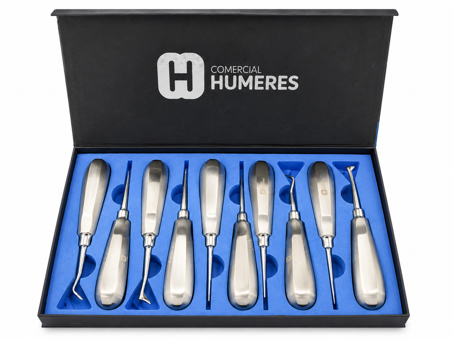 Set de Elevadores Dentales Profesionales 10 Piezas | Acero Quirúrgico 420J2