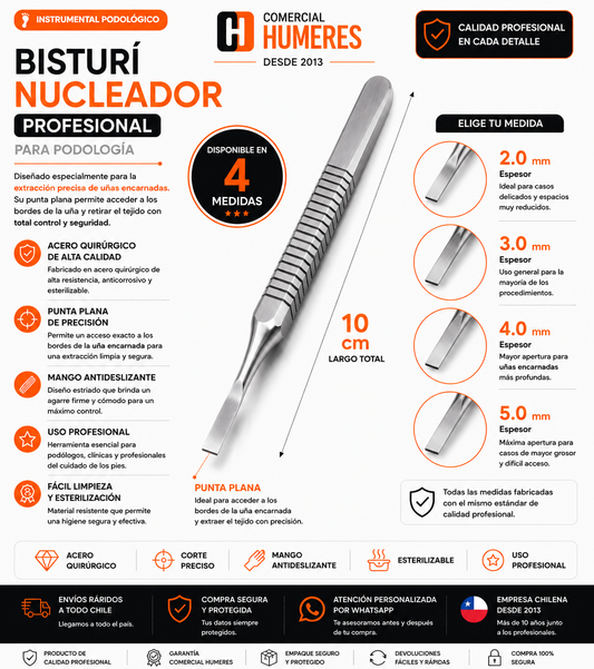 Bisturí Nucleador Profesional para Podología