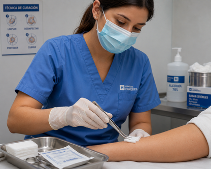 Pinza de Curación Profesional | Acero Inoxidable de Uso Médico