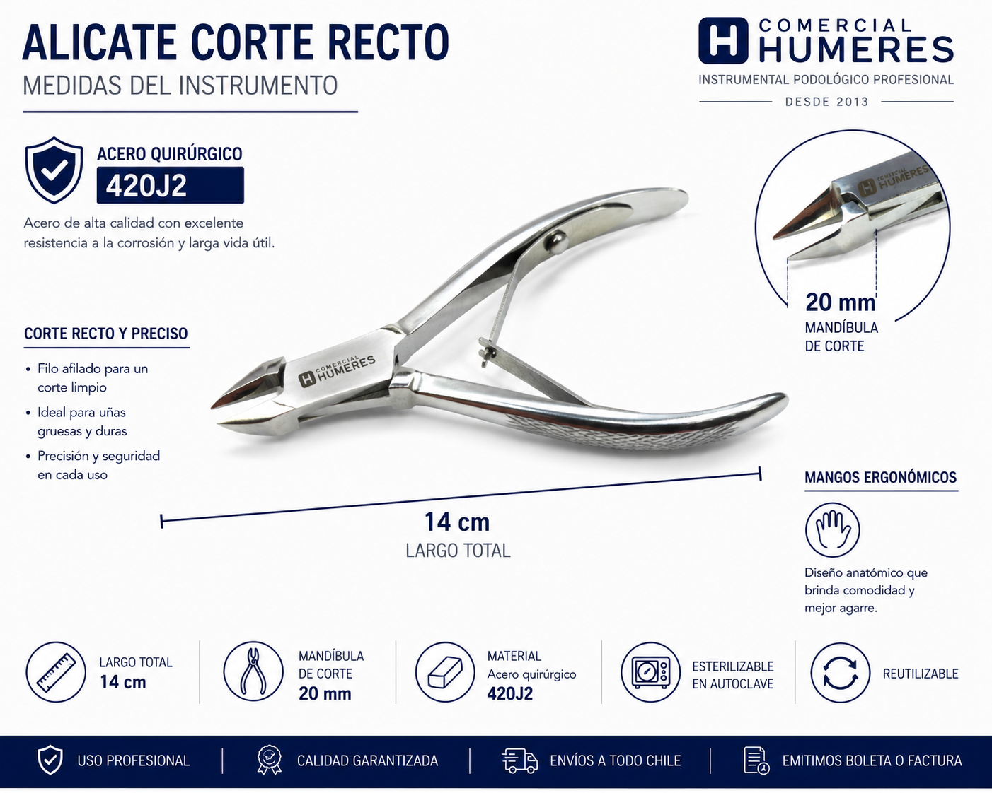 Alicate Corte Recto
