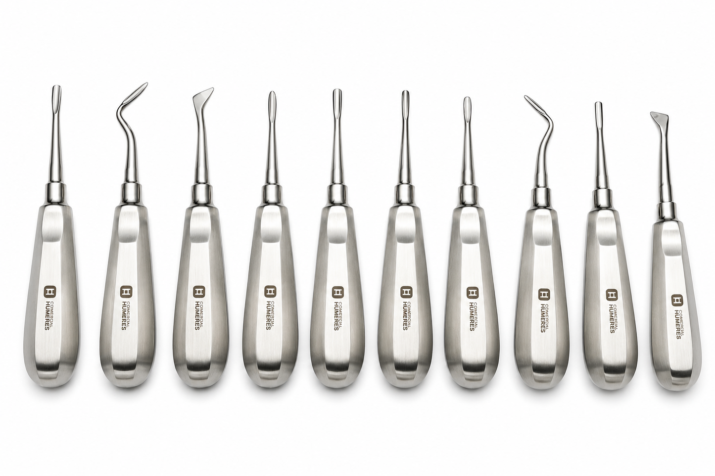 Set de Elevadores Dentales Profesionales 10 Piezas | Acero Quirúrgico 420J2