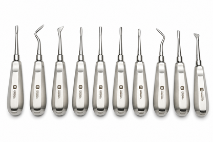 Set de Elevadores Dentales Profesionales 10 Piezas | Acero Quirúrgico 420J2