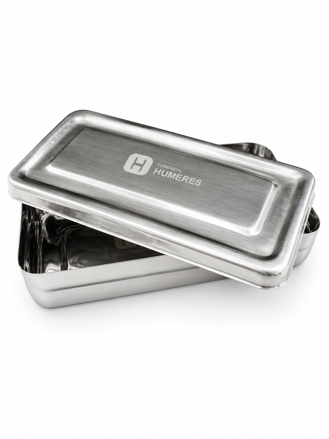 Caja de Esterilización de Acero Inoxidable 20 x 10 x 4 cm | Instrumental Dental y Médico