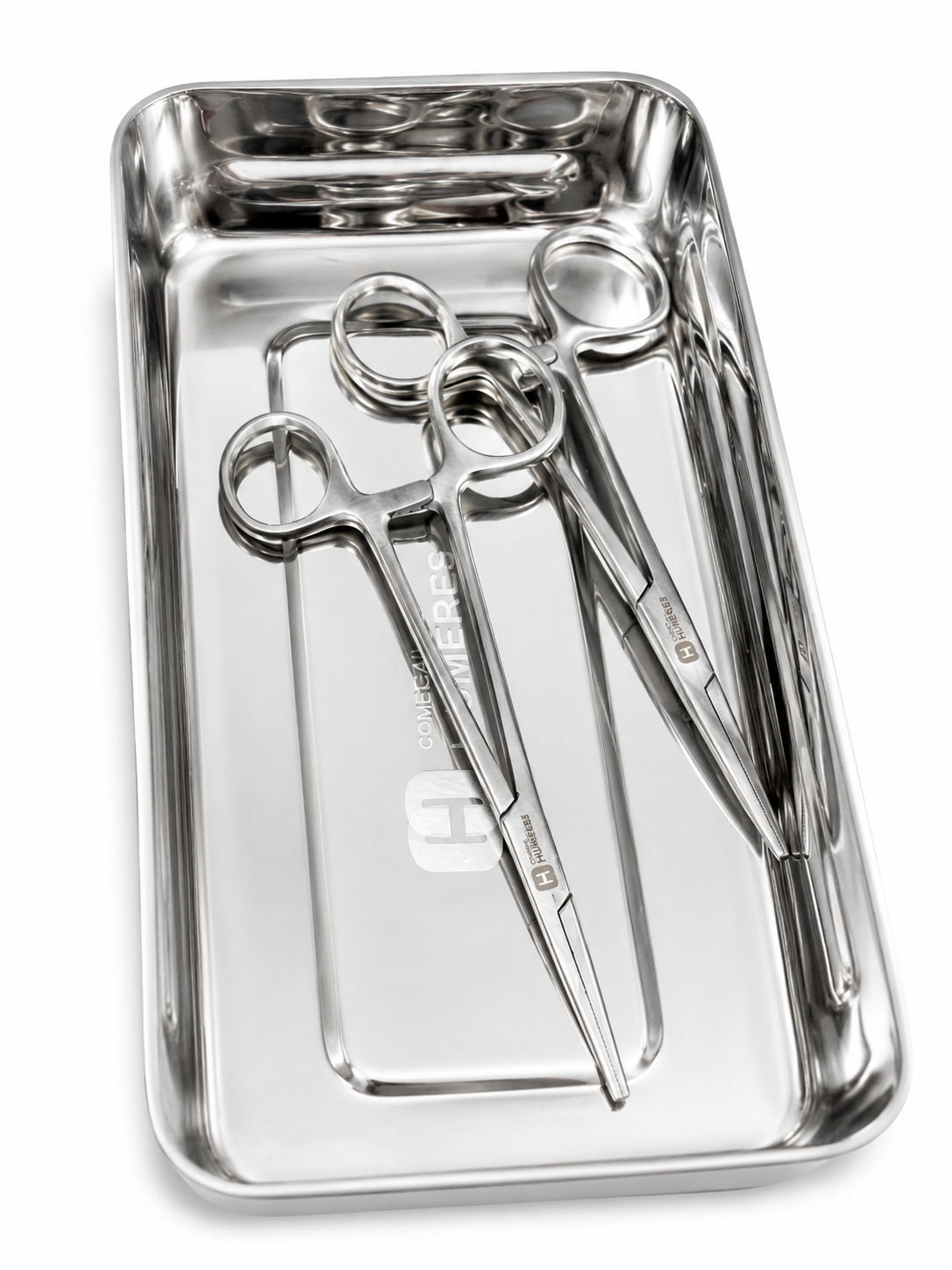 Caja de Esterilización de Acero Inoxidable 20 x 10 x 4 cm | Instrumental Dental y Médico