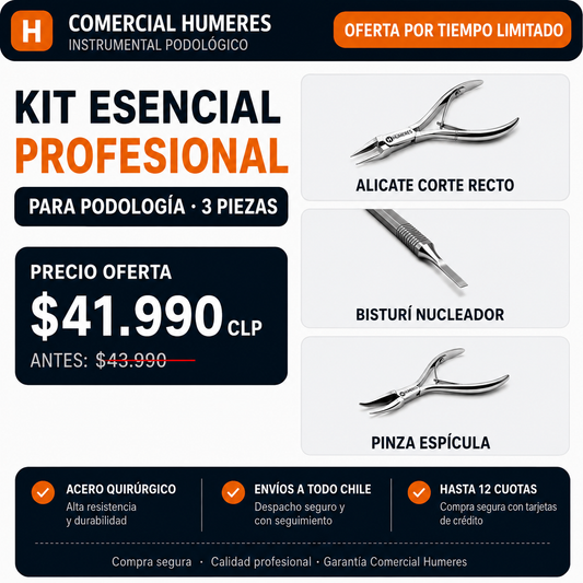 Kit Esencial  Profesional para Podología | 3 Piezas ( A )