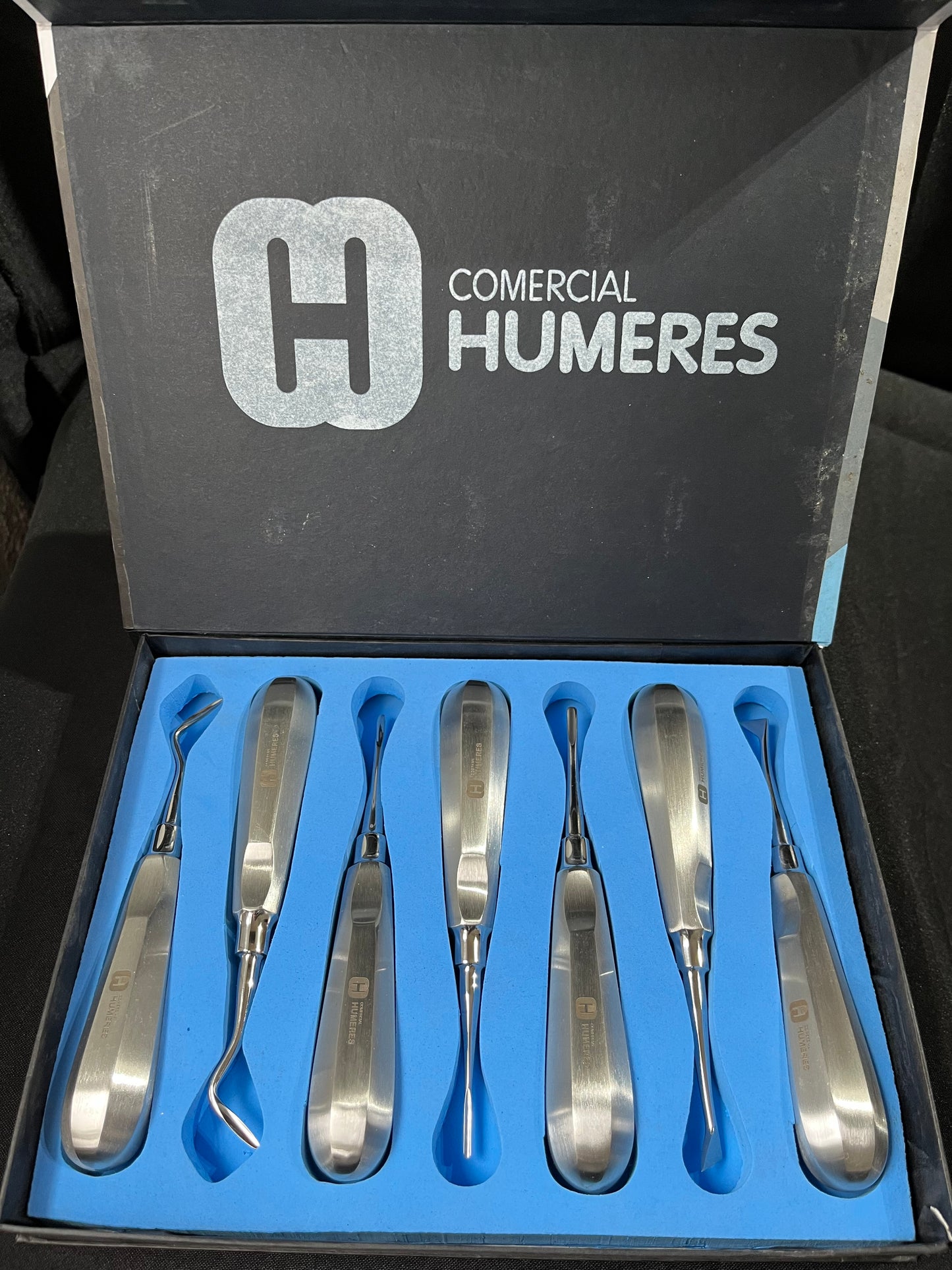 Set de Elevadores Dentales Profesionales 7 Piezas | Acero Quirúrgico 420J2