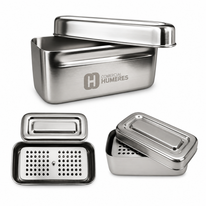 Caja Porta Fresas Profesional para 72 Piezas | Acero Inoxidable