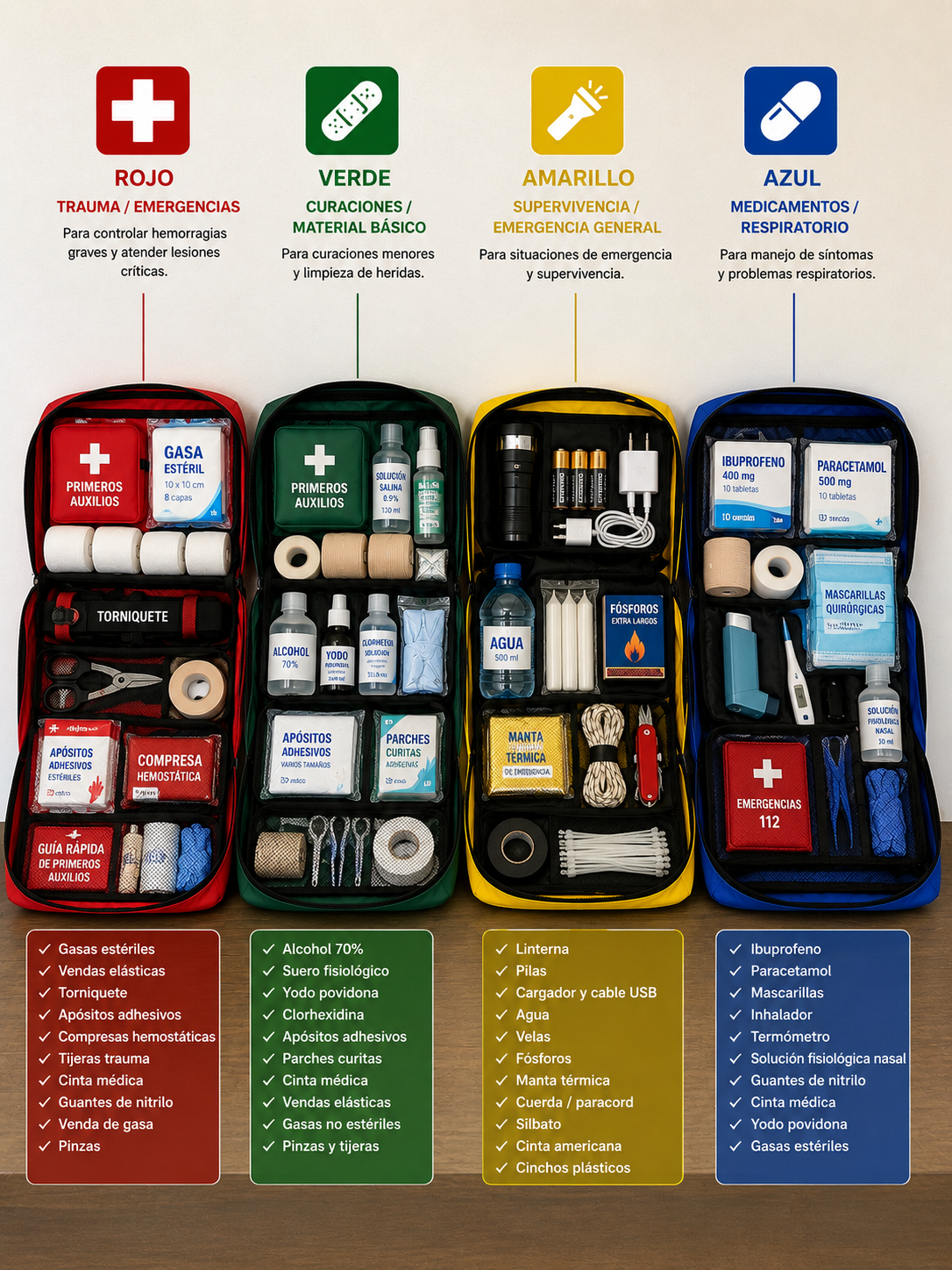 Mochila De Primeros Auxilios (30 LITROS)