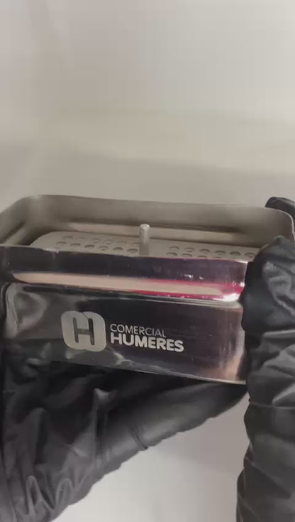 Caja Porta Fresas Profesional para 72 Piezas | Acero Inoxidable