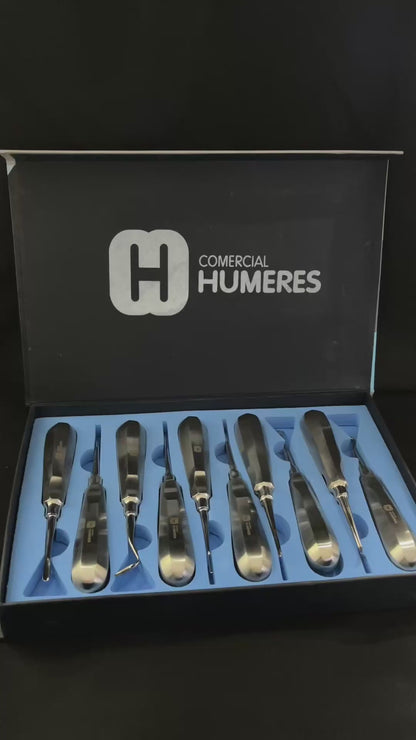 Set de Elevadores Dentales Profesionales 10 Piezas | Acero Quirúrgico 420J2
